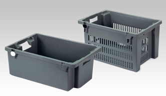 Industriële draaistapelbakken