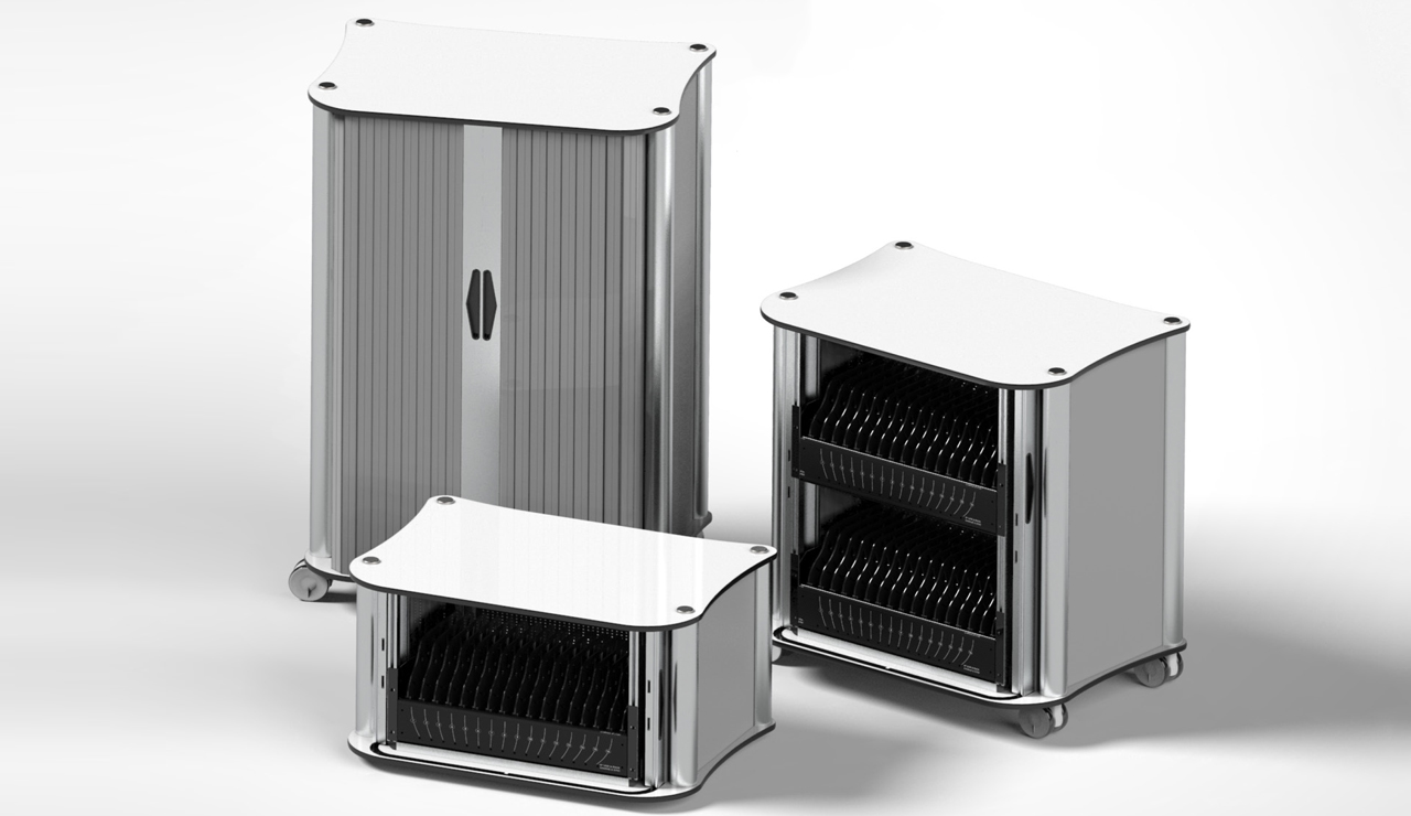 Protechnic Tablet oplaad- en synchronisatie karren - Trolley systems