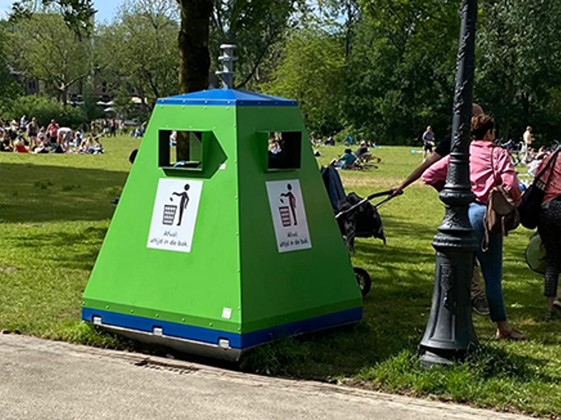 Evenementen afvalcontainer voor restafval