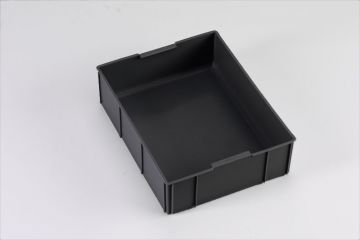 ESD inzetbak 355x277x99 mm, 2 per grondvlak, zwart