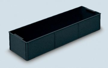 ESD inzetbak 177x555x99 mm, 1/2 lang uit ESD - veilig materiaal