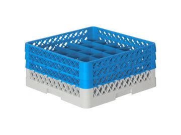 Vaatwaskorf 500x500x220 mm 25 vaks tbv ø 90 mm bekerglazen