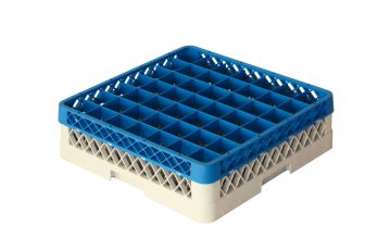 Vaatwaskorf 500x500x140 mm 49 vaks tbv ø 63 mm voetglazen