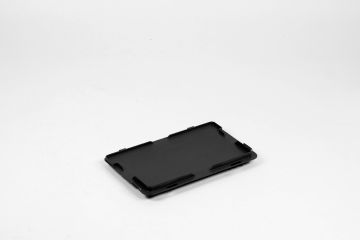 Kunststof scharnierdeksel 300x200 mm ESD-veilig zwart