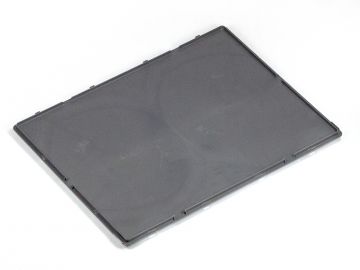 Hinged lid 800x600 mm &lt;BR&gt; euronorm &lt;BR&gt; without 2 clips &lt;BR&gt; dark-grey