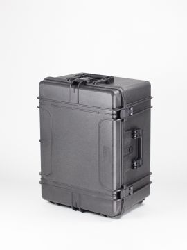 Shockproof waterproof trolley, 687x528x376 mm, black, incl. block foam