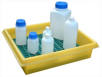 Lekbak 20 liter, 540x450x135mm met kunststof rooster