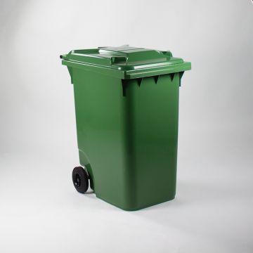 360 liter container, groen met deksel