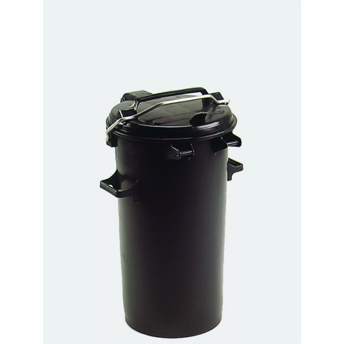 Round Plastic Waste Bin 50 L with grip
