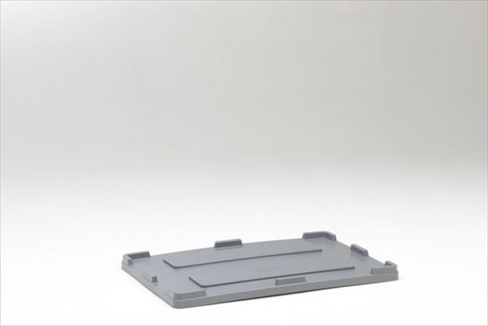 Heavy duty palletbox oplegdeksel 1200x800 mm, lichtgrijs