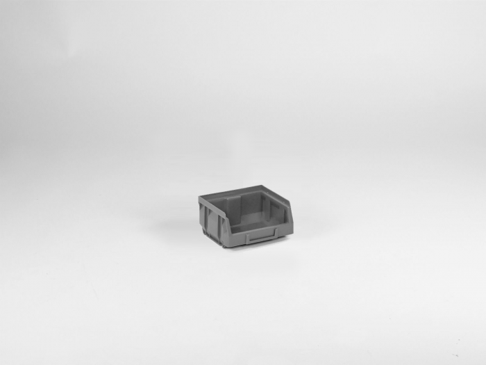 Grijs Stapelbare magazijnbak 0,4 liter, 88/70x105x54mm