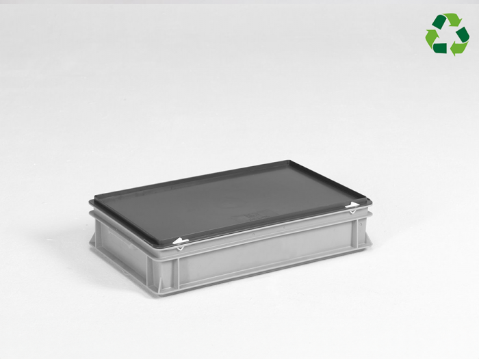 Kunststof kist 20 liter met afsluitbaar deksel