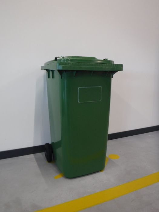 Wheelie bin, 580x740x1070 mm, 240 ltr, with lid, SECOND HAND