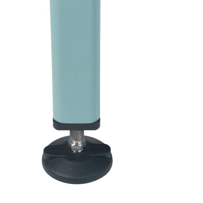 Hygiënisch kunststof opbergrek, 1500x400x1770 mm, met 5 schappen