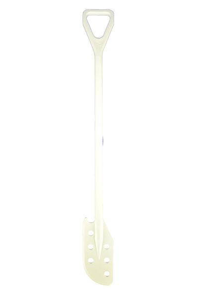 Kunststof roerspaan, 125x190x1190 mm, wit