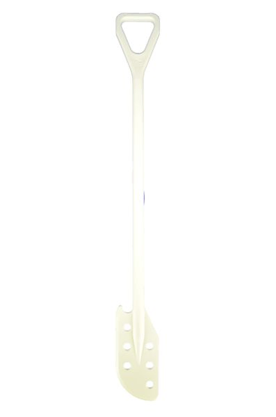 Kunststof roerspaan, 125x190x1190 mm, wit