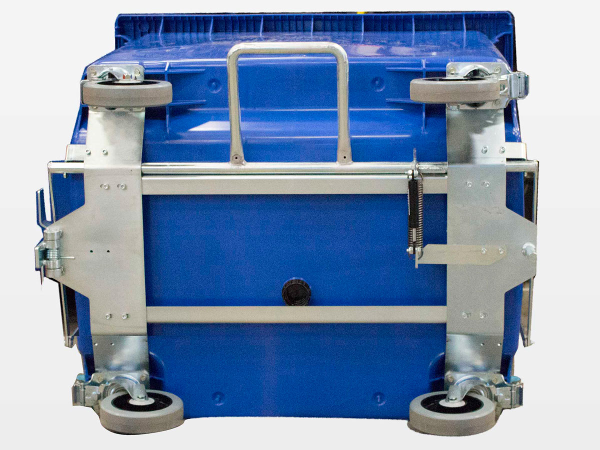 Afvalcontainer koppelen